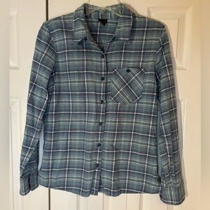 Patagonia Blue Checkered Cotton Shirt